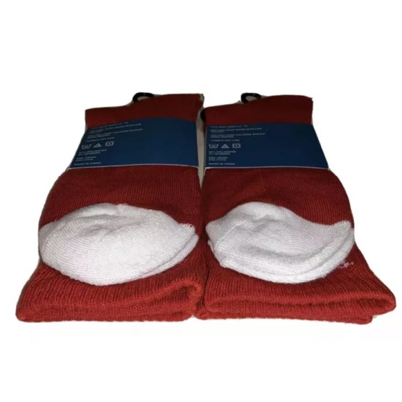 Neff Crew Socks 2 Pair Men 6.5-12 Red w/ White & Logo Skate Snowboard BMX NEW! - Picture 8 of 10